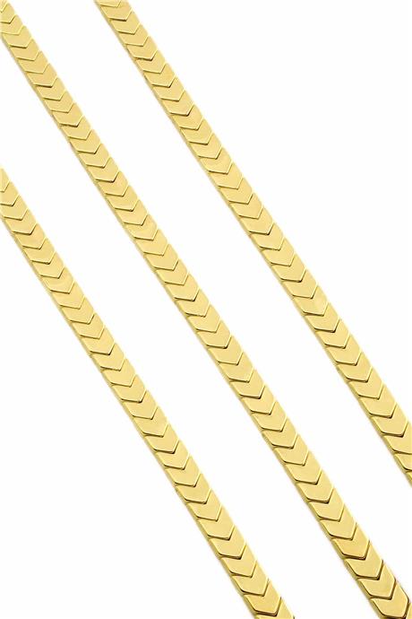 Hematit Taşı Çavuş Kesim Altın Sarı 6x3mm Doğal Taş Dizi