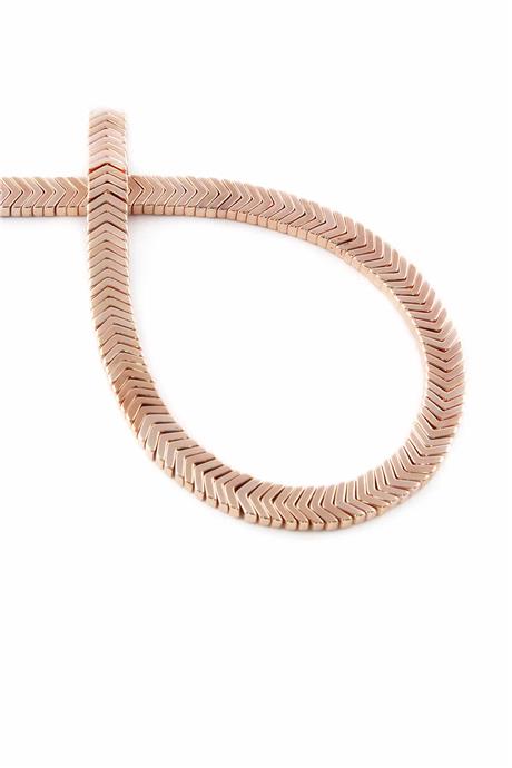 Hematite Natural Stone Shiny Antique Rose Sergeant Cut 7x1mm String Of Beads