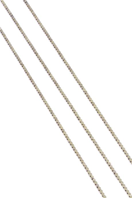 Hematite Natural Stone Shiny Antique Yellow 2x2mm String Of Beads