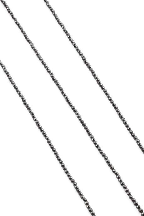 Hematit Taşı Küre Kesim Parlak Füme 2mm Doğal Taş Dizi
