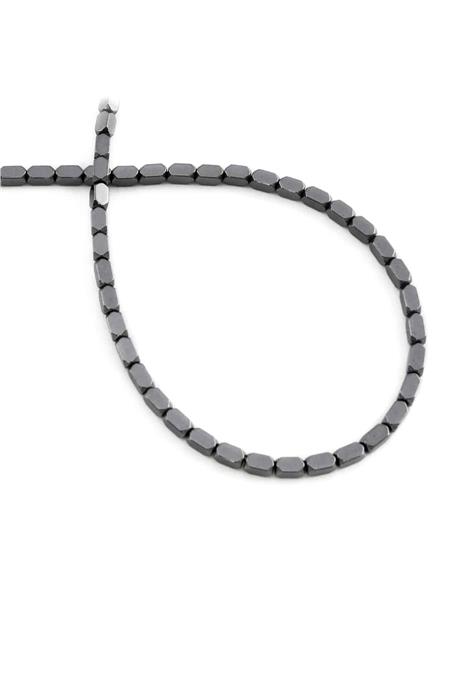 Hematite Natural Stone Shiny Smoked 2x4mm String Of Beads