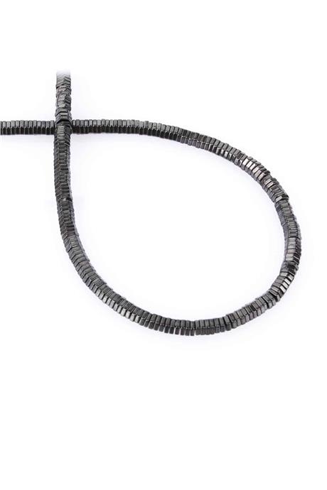 Hematite Natural Stone Shiny Smoked 4x1M String Of Beads