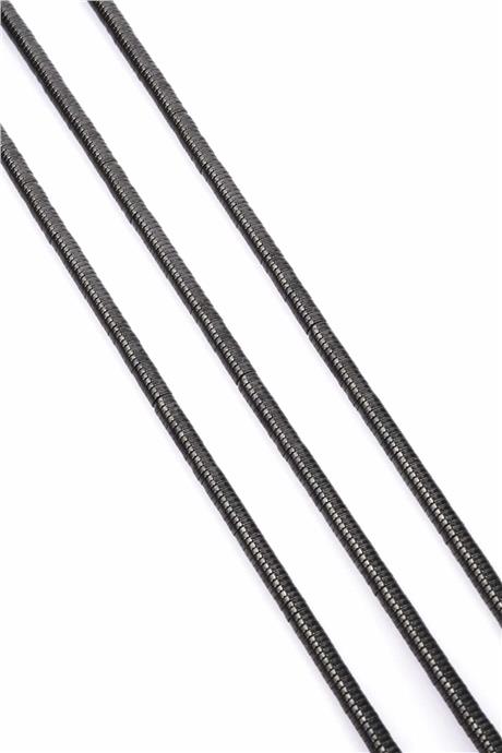 Hematite Natural Stone Shiny Smoked 4x1mm String Of Beads
