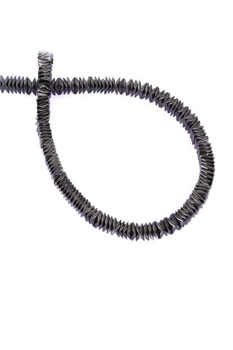 Hematite Natural Stone Shiny Smoked 4x1mm String Of Beads
