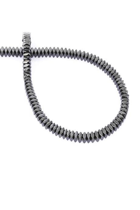 Hematit Taşı Rondela Kesim Parlak Füme 4x2mm Doğal Taş Dizi