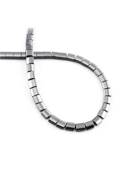 Hematite Natural Stone Shiny Smoked 5x5mm String Of Beads
