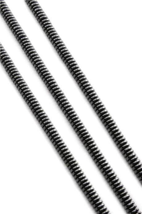 Hematite Natural Stone Shiny Smoked 6x1mm String Of Beads