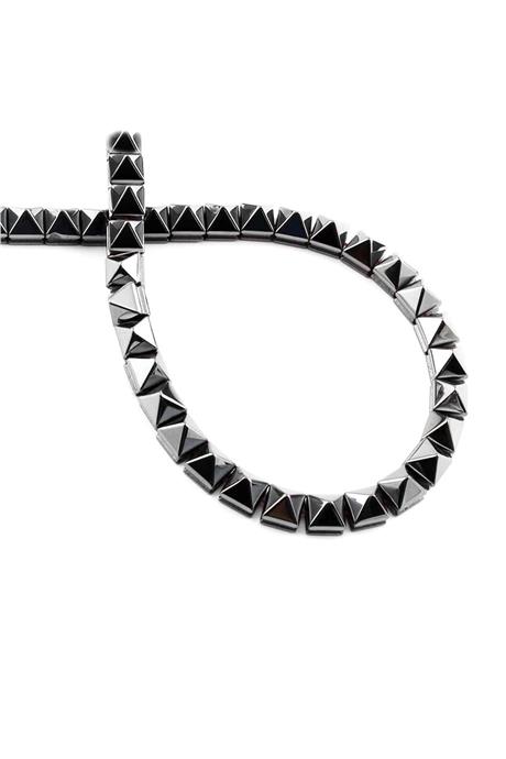 Hematite Natural Stone Shiny Smoked 6x6mm String Of Beads