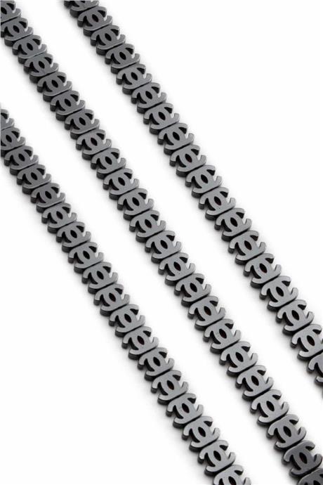 Hematite Natural Stone Shiny Smoked CC Cut 8x8mm String Of Beads