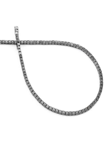 Hematit Taşı Fiyonk Küp Kesim 2x2mm- Parlak Füme Doğal Taş Dizi