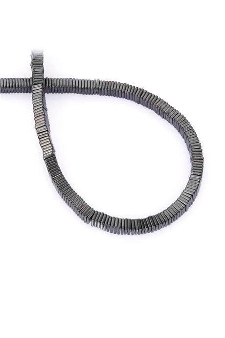 Hematite Natural Stone Shiny Smoked Washer Cut 4x1mm String Of Beads