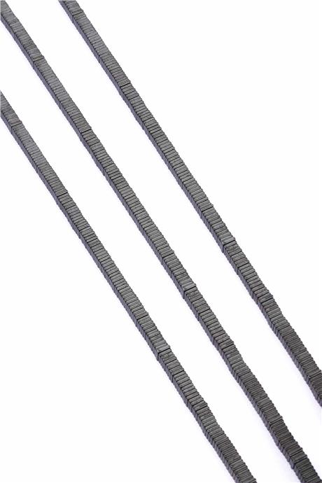 Hematite Natural Stone Shiny Smoked Washer Cut 4x1mm String Of Beads
