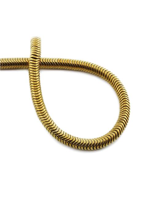 Hematit Taşı Dalgalı Kesim Parlak Gold 6x1mm Doğal Taş Dizi