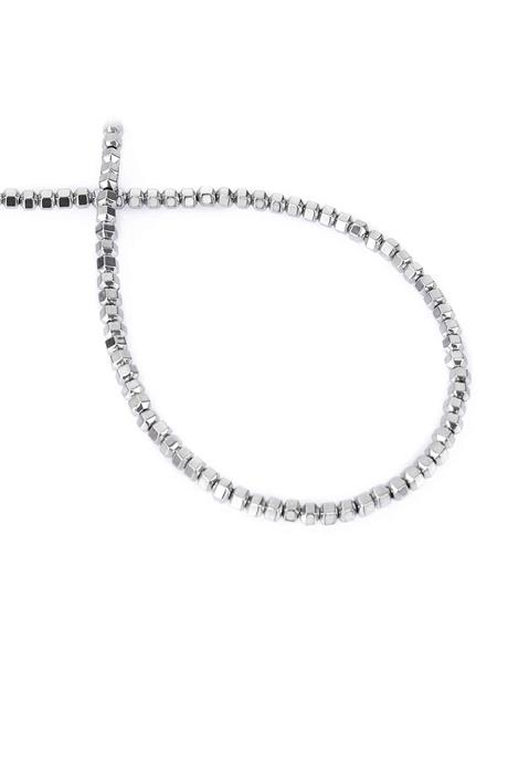 Hematite Natural Stone Shiny Cylinder 3x3mm String Of Beads