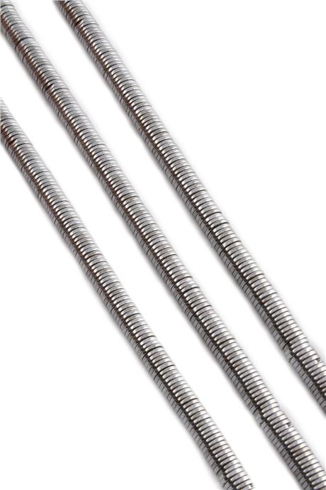 Hematit Taşı Disk Kesim Parlak Gümüş 6x1mm Doğal Taş Dizi