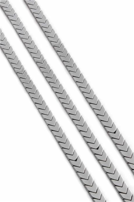 Hematite Natural Stone Shiny Cylinder 6x3mm String Of Beads