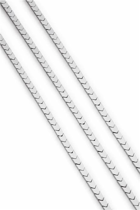 Hematit Taşı Çavuş Kesim Parlak Gümüş 4x4mm Doğal Taş Dizi