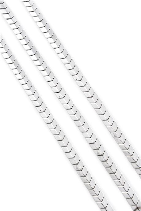 Hematite Natural Stone Shiny Cylinder Sergeant Cut 6x3mm String Of Beads