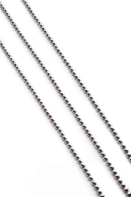 Hematite Natural Stone Shiny Cylinder Globe Cut 3mm String Of Beads