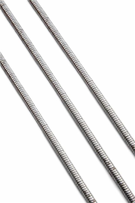 Hematite Natural Stone Shiny Cylinder Washer Cut 4x1mm String Of Beads