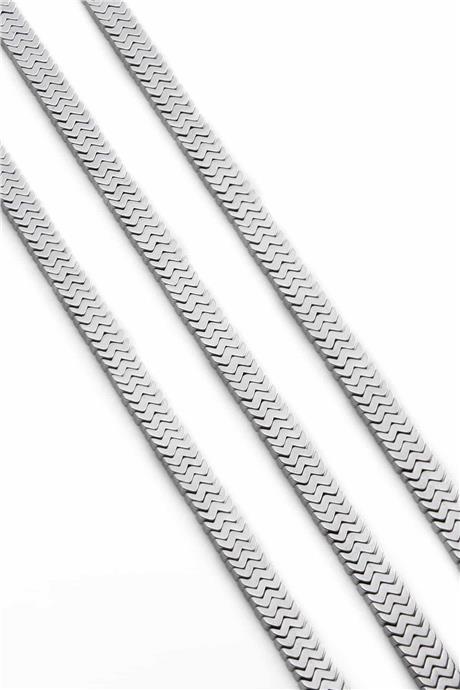 Hematit Taşı Yarasa Kesim Parlak Gümüş 7x1mm Doğal Taş Dizi