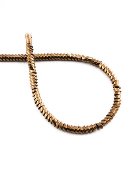 Hematite Natural Stone Shiny Brown 4x2mm String Of Beads