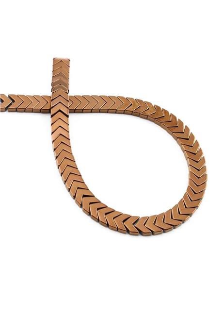 Hematite Natural Stone Shiny Brown 7x2mm String Of Beads