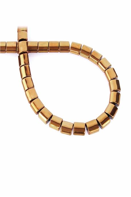 Hematit Taşı Bombeli Kesim Parlak Kahverengi 7x7mm Doğal Taş Dizi