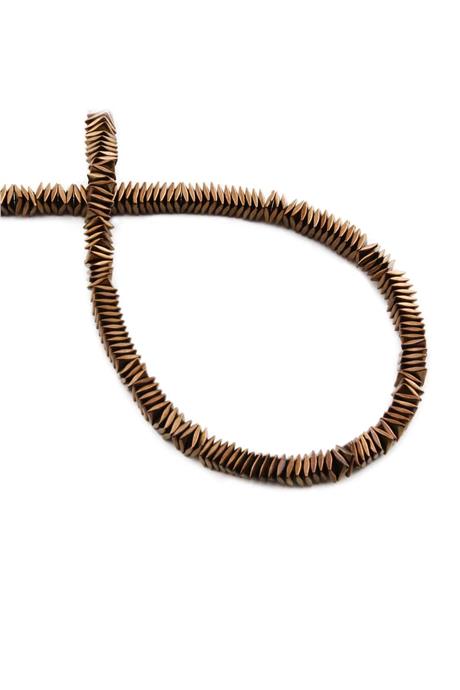 Hematite Natural Stone Shiny Brown Washer Cut 4x1mm String Of Beads