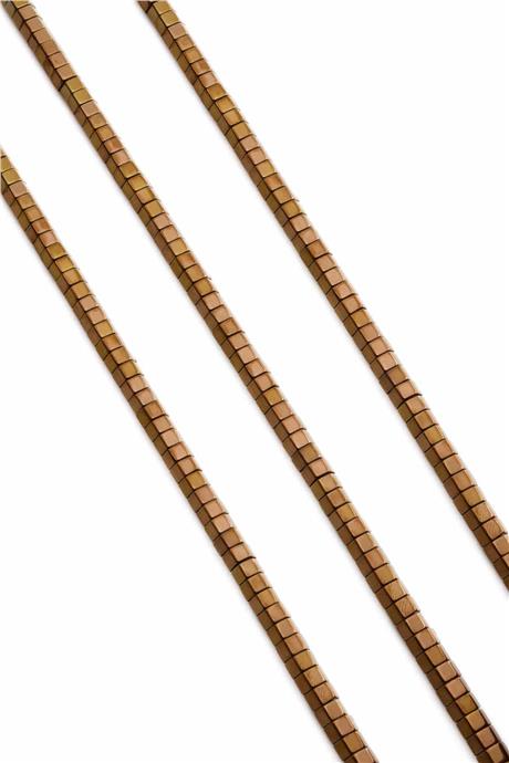 Hematite Natural Stone Shiny Brown Washer Cut 6x3mm String Of Beads