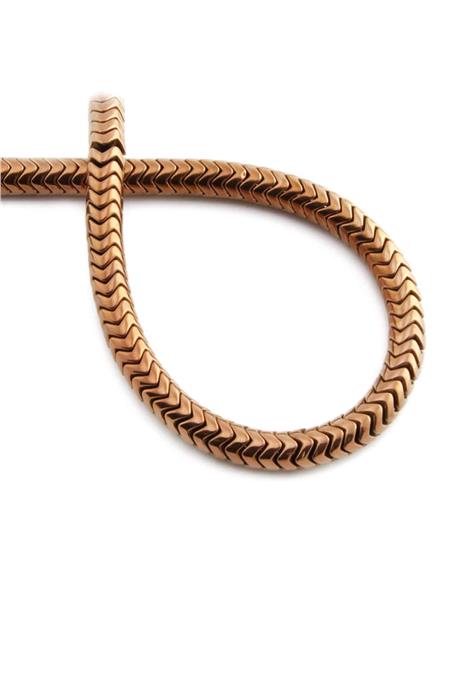 Hematit Taşı Dalgalı Kesim Parlak Kahverengi 6x2mm Doğal Taş Dizi
