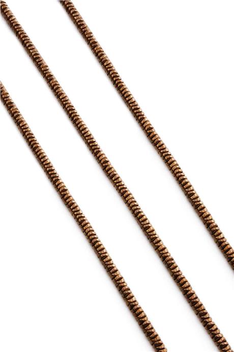 Hematite Natural Stone Shiny Brown Washer Cut 4x1mm String Of Beads