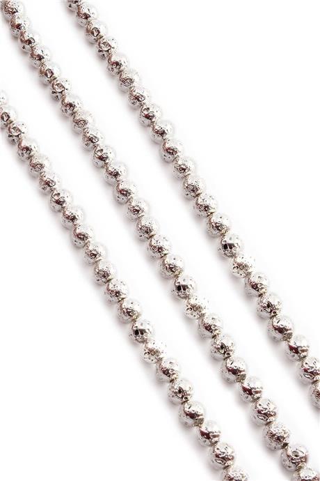 Hematit Taşı Küre Kesim Gümüş 7x7mm Doğal Taş Dizi