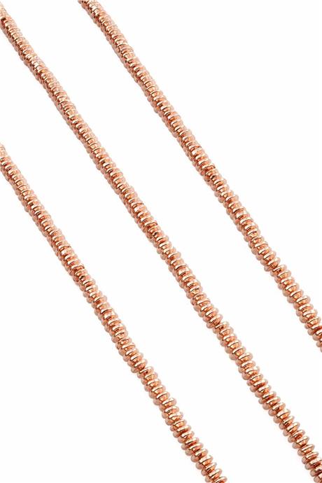 Hematite Natural Stone Shiny Rose 4x2mm String Of Beads
