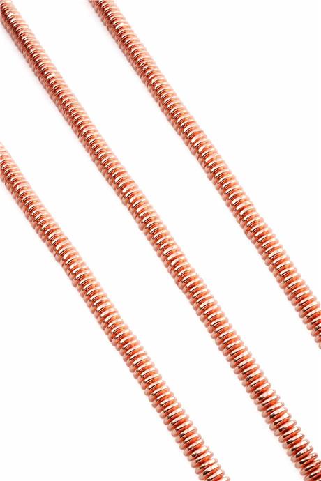 Hematite Natural Stone Shiny Rose 6x1mm String Of Beads