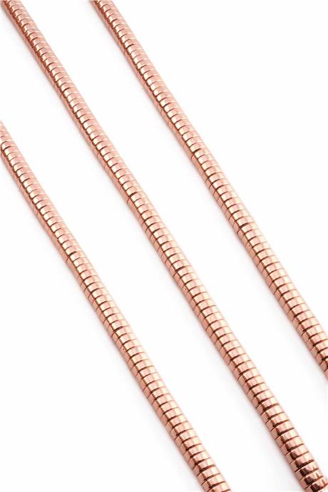 Hematite Natural Stone Shiny Rose 6x2mm String Of Beads