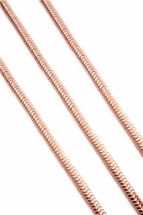 Hematit Taşı Dalgalı Kesim Parlak Roz 6x2mm Doğal Taş Dizi