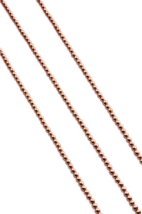 Hematit Taşı Küre Kesim Parlak Roz 3mm Doğal Taş Dizi