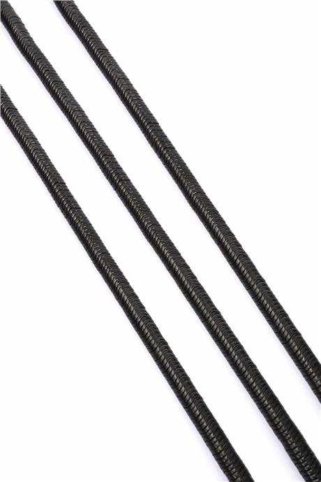 Hematite Natural Stone Shiny Black Washer Cut 6x1mm String Of Beads
