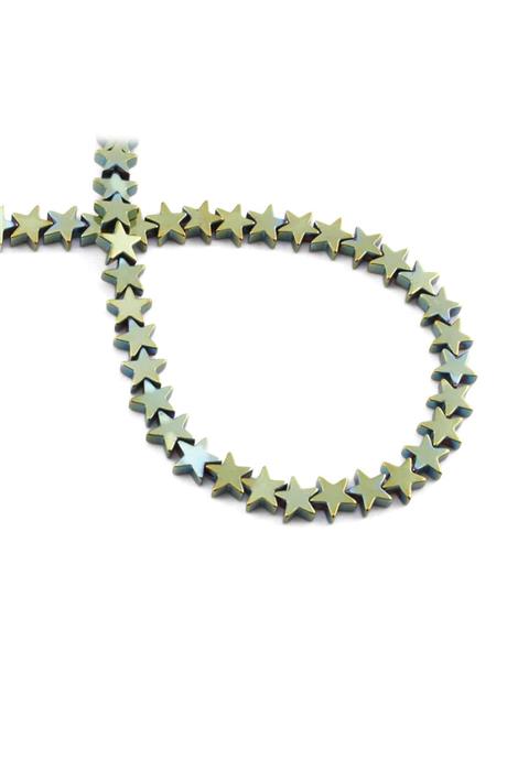 Hematite Natural Stone Shiny Water Green 7mm String Of Beads