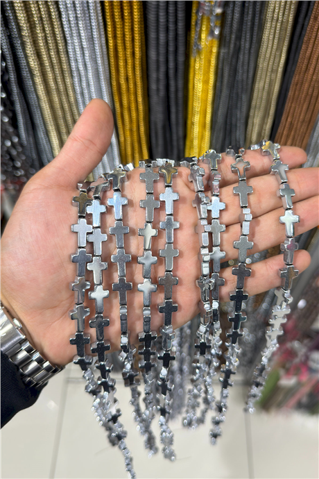 Hematit Taşı 10x14mm Doğal Taş Dizi