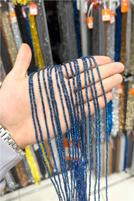 Hematit Taşı 2x1mm Rondela Kesim Doğal Taş Diziler