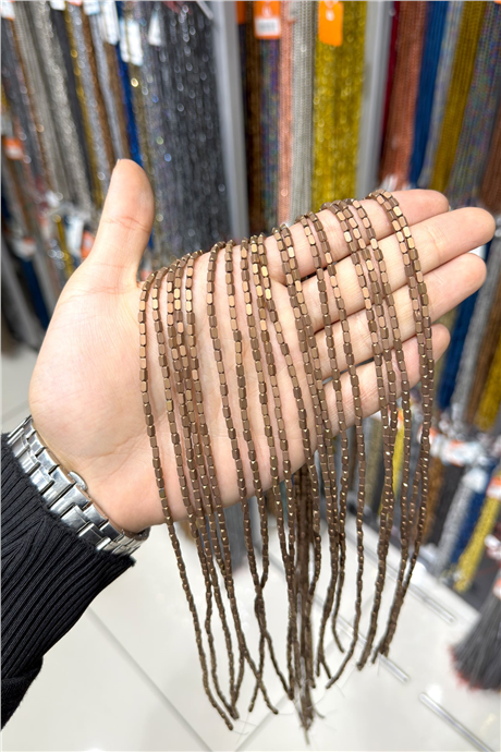 Hematit Taşı 2x4mm Dikdörtgen Kesim Doğal Taş Diziler