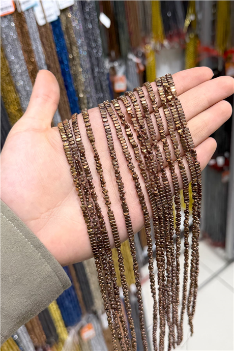 Hematit Taşı 2x4mm Yatsı Oval Kesim Doğal Taş Diziler