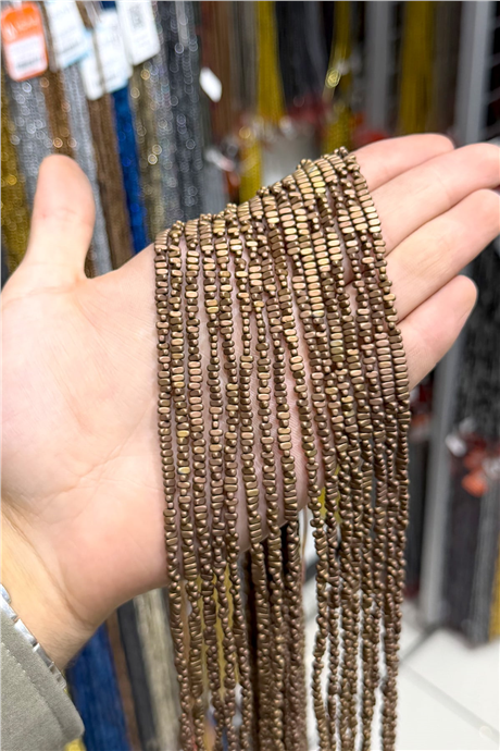 Hematit Taşı 2x4mm Yatsı Oval Kesim Doğal Taş Diziler