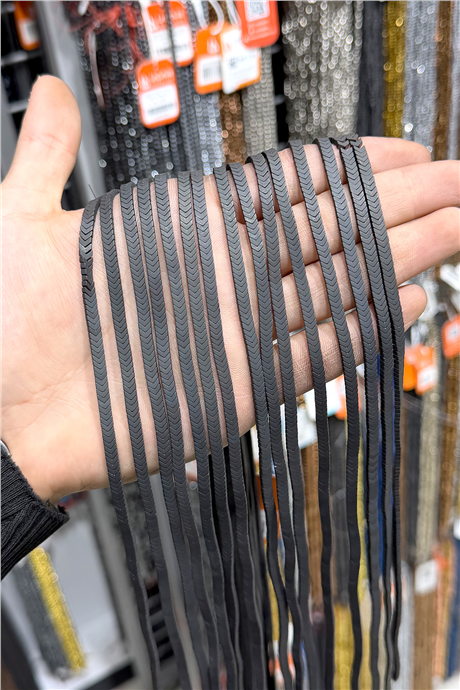Hematit Taşı 4x1mm Çavuş Kesim Doğal Taş Diziler