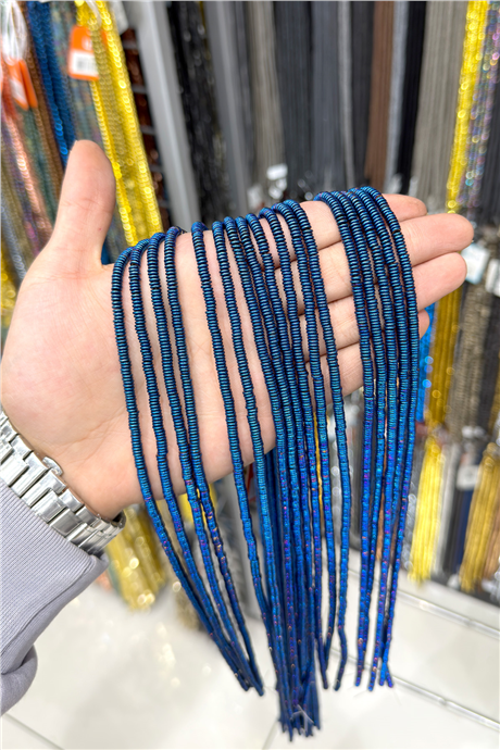 Hematit Taşı 4x1mm Rondela Kesim Doğal Taş Diziler