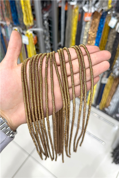 Hematit Taşı 4x1mm Rondela Kesim Doğal Taş Diziler