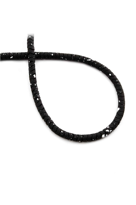 Hematite Stone 4x2mm Wavy Rondelle-Cut Bead Strand