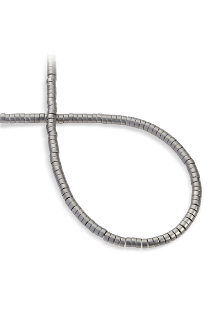 Hematite Stone 4x2mm Rondelle-Cut Bead Strand